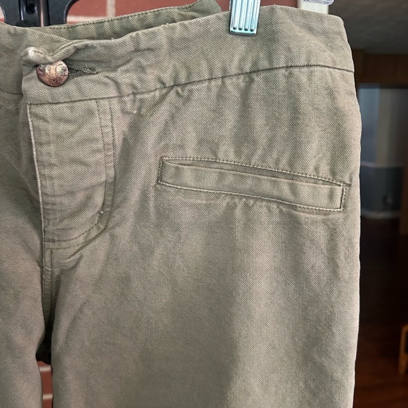 Vintage YAYA Olive Green Wide Leg Lace-Up Pants | Boho Festival Utility Y2K - Picture 2 of 11